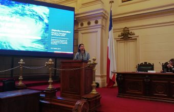 Decano Alejandra Amenábar expuso en seminario “Comunicación Pública para los Objetivos de Desarrollo Sostenible”